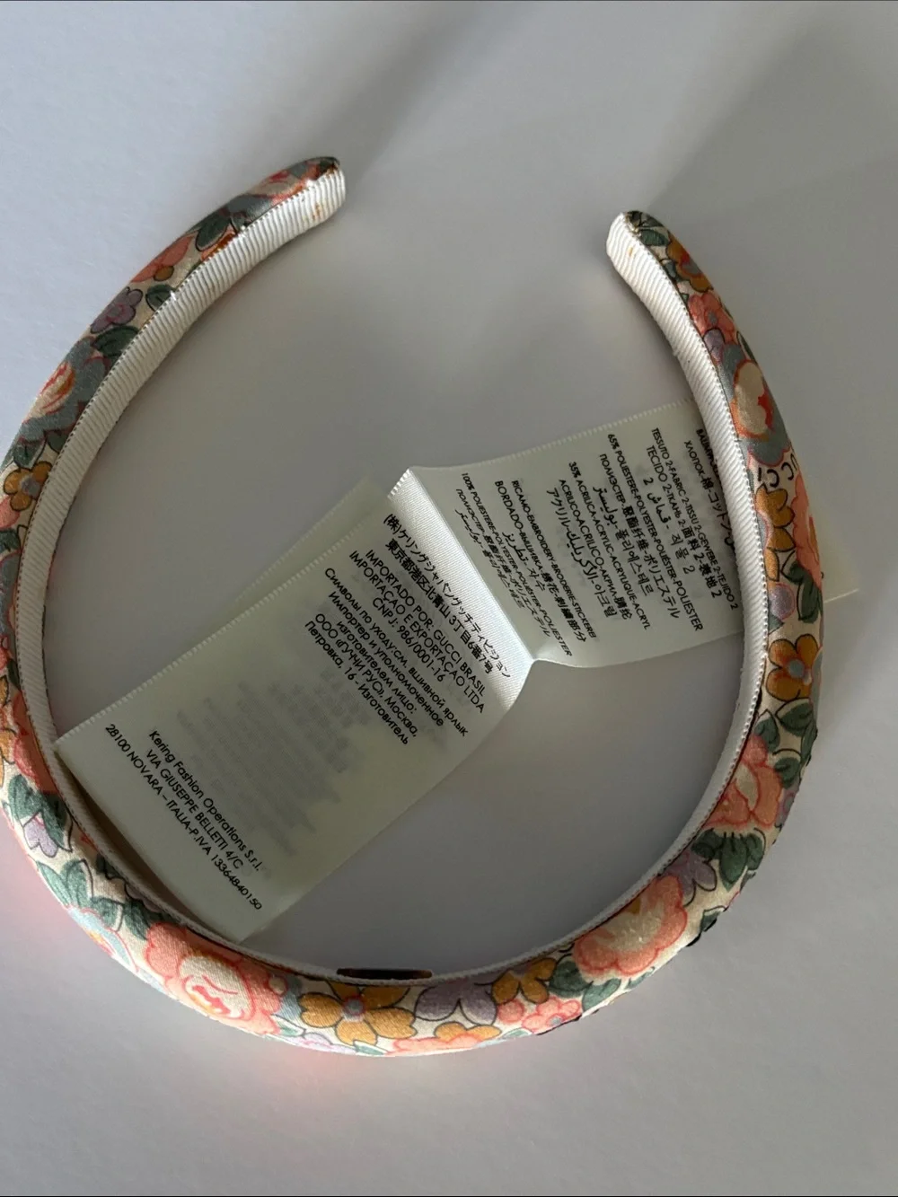 Gucci liberty floral headband brand